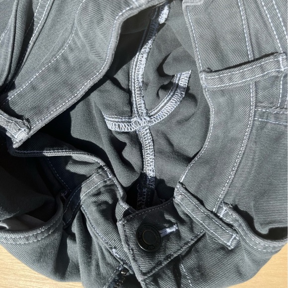 Women’s Size 0 24 High Rise Carpenter Green Grey Jeans SO - Picture 8 of 8